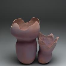 Fungi, Stoneware, engobe, glaze H.35/D.25 H.22/D.24 cm, 2022