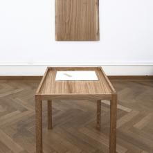 Waxed Oak Table 1, 2017, oak, base: 64 cm × 84 cm × 74.5 cm, top: 124 cm × 84 cm, edition 1/2